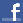 Facebook logo, a white F on a blue background